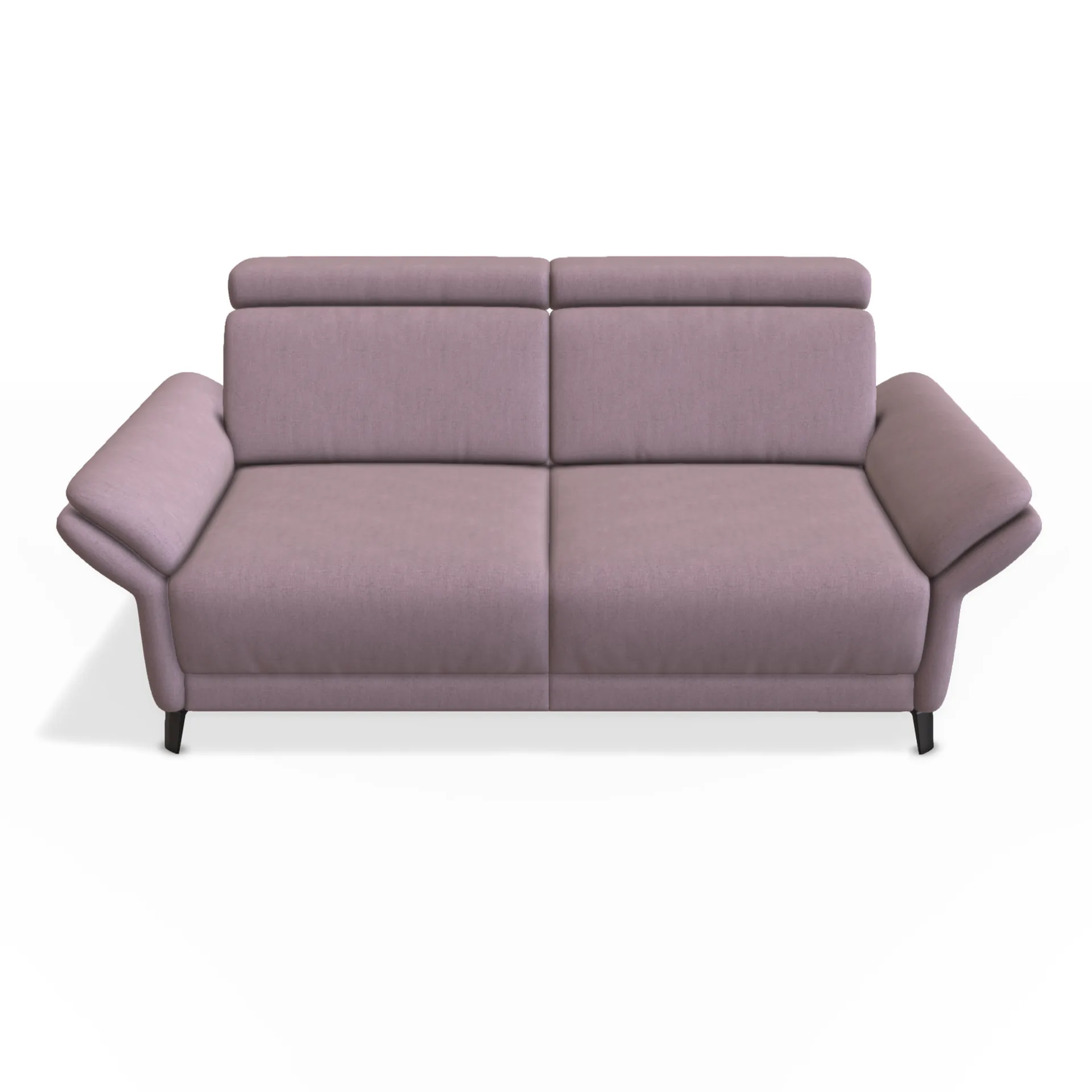 sofa 2,5 in strahlenden fliederfarbigen stoff
